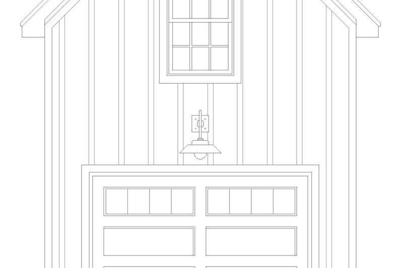 Architectural House Design - Exterior - Front Elevation 3 for Country House Plan #932-1210, 1 bath