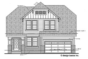Exterior - Front Elevation 3 for Bungalow House Plan #20-1232 - 3 bed, 2.5 bath