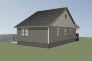 Cottage Style House Plan - 3 Beds 2 Baths 1056 Sq/Ft Plan #79-128 