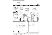 Modern Style House Plan - 3 Beds 2 Baths 1583 Sq/Ft Plan #70-1545 