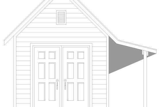 Exterior - Front Elevation 3 for Farmhouse House Plan #932-668, 0 bath