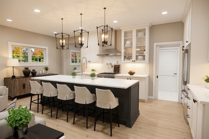House Design - Interior - Kitchen for Craftsman House Plan #51-1515 - 3 bed, 2.5 bath