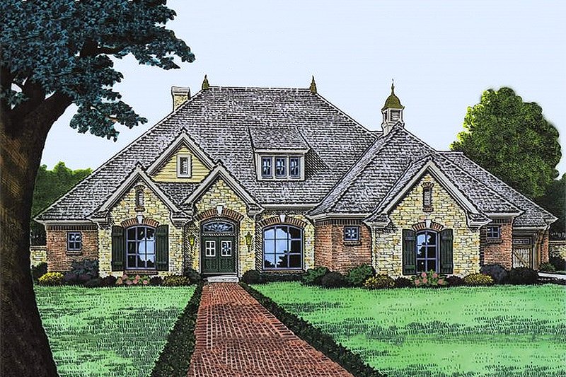Home Plan - European Exterior - Front Elevation Plan #310-991