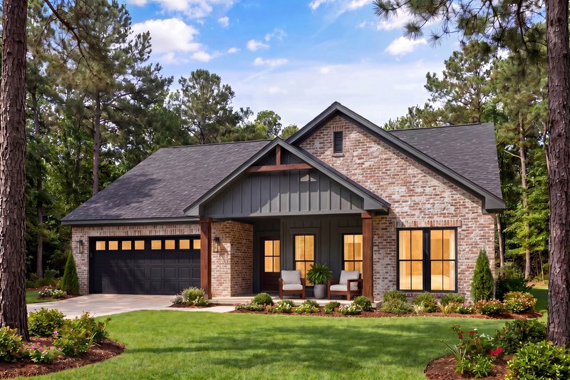 Home Plan - Exterior - Front Elevation 5 for Farmhouse House Plan #430-433 - 3 bed, 2 bath