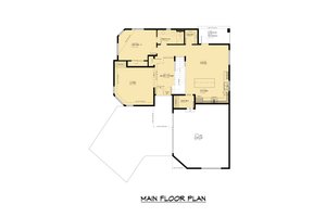 Floor Plan - Main Floor for Contemporary House Plan #1066-269 - 6 bed, 5 bath