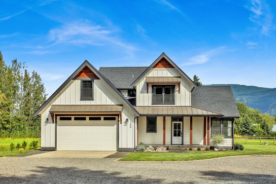 Exterior - Front Elevation 3 for Farmhouse House Plan #1070-16 - 3 bed, 2.5 bath