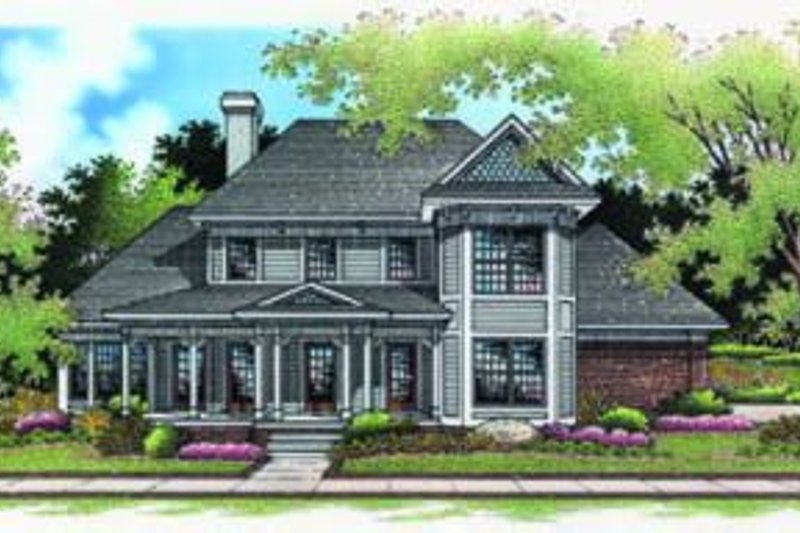Dream House Plan - Traditional Exterior - Front Elevation Plan #45-201