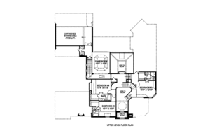 Floor Plan - Upper Floor for European House Plan #141-293 - 5 bed, 5.5 bath