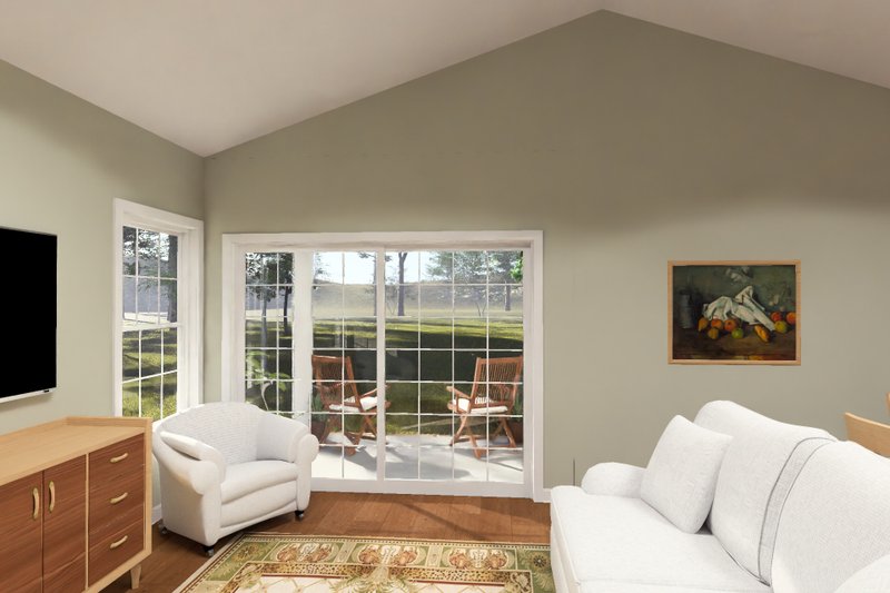 Architectural House Design - Interior - Family Room 1 for Cottage House Plan #513-2459 - 3 bed, 2 bath