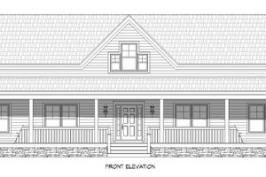Exterior - Front Elevation 3 for Traditional House Plan #932-336 - 3 bed, 2 bath