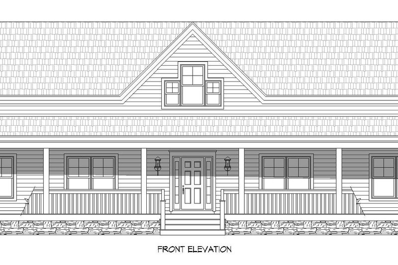 Home Plan - Exterior - Front Elevation 3 for Traditional House Plan #932-336 - 3 bed, 2 bath