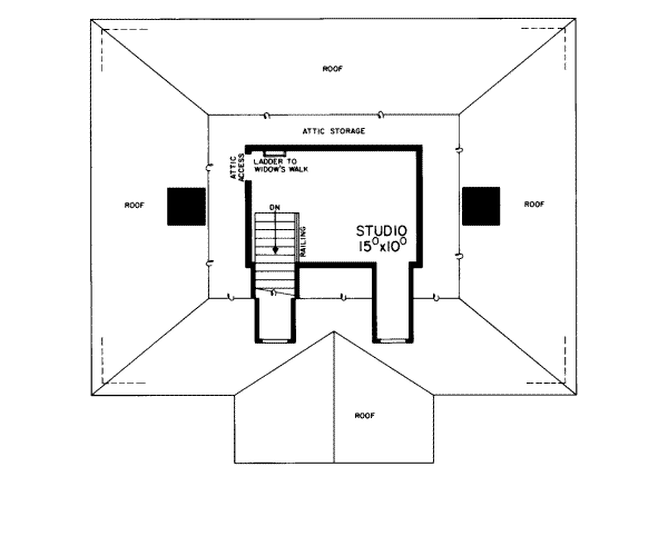 Architectural House Design - Colonial Floor Plan - Other Floor Plan #72-360