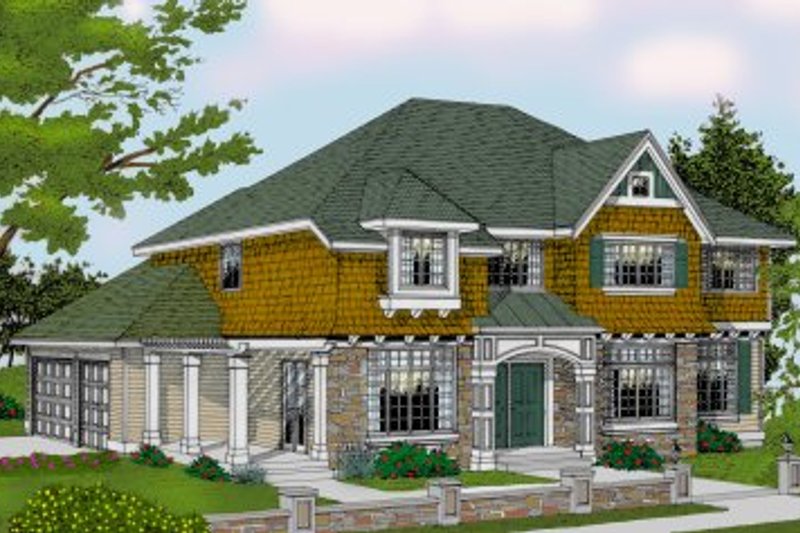 Home Plan - Craftsman Exterior - Front Elevation Plan #99-209