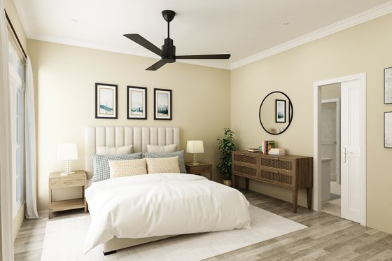 Interior - Master Bedroom for Farmhouse House Plan #45-613 - 3 bed, 2 bath