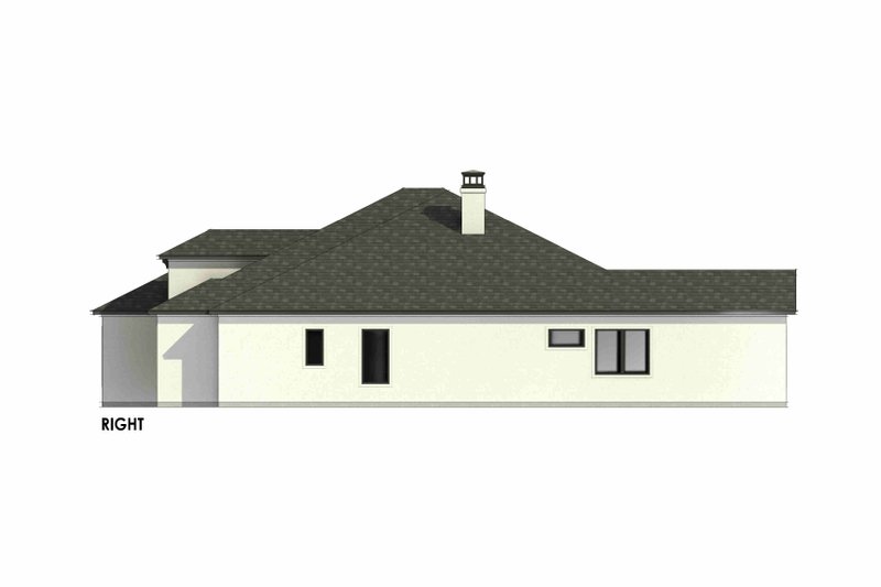 House Plan Design - Exterior - Other Elevation 1 for Mediterranean House Plan #1096-88 - 4 bed, 3 bath