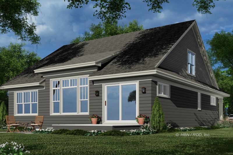 Dream House Plan - Exterior - Rear Elevation 2 for Traditional House Plan #51-1323 - 4 bed, 3 bath