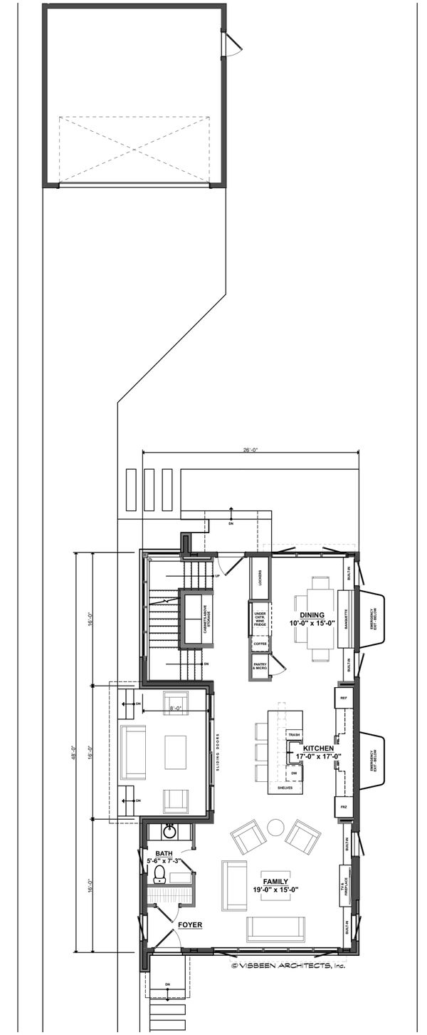 House Plan Design - Contemporary Floor Plan - Main Floor Plan #928-296