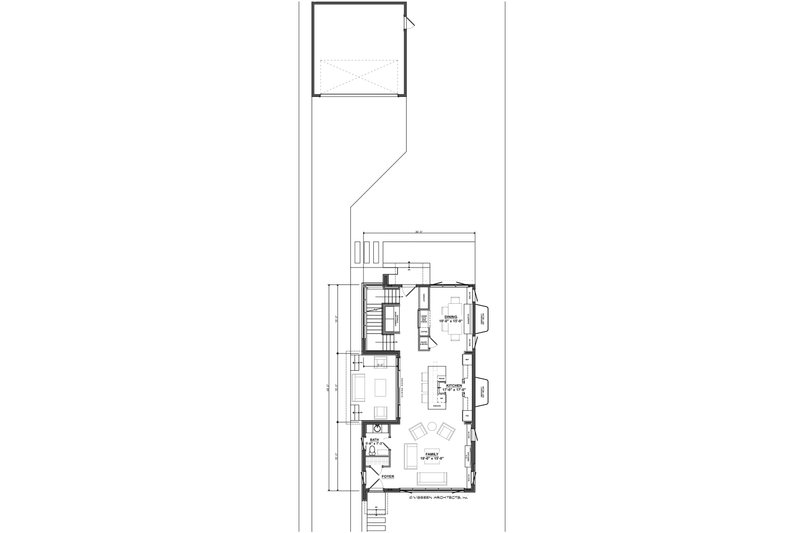 Architectural House Design - Floor Plan - Main Floor for Contemporary House Plan #928-296 - 3 bed, 2.5 bath