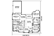 European Style House Plan - 4 Beds 3 Baths 3027 Sq/Ft Plan #84-151 