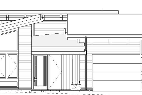 Exterior - Front Elevation 3 for Modern House Plan #895-144 - 3 bed, 2 bath