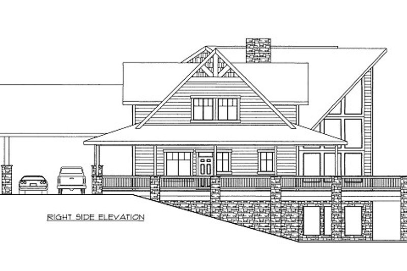 Home Plan - Exterior - Other Elevation for Ranch House Plan #117-632 - 4 bed, 5.5 bath