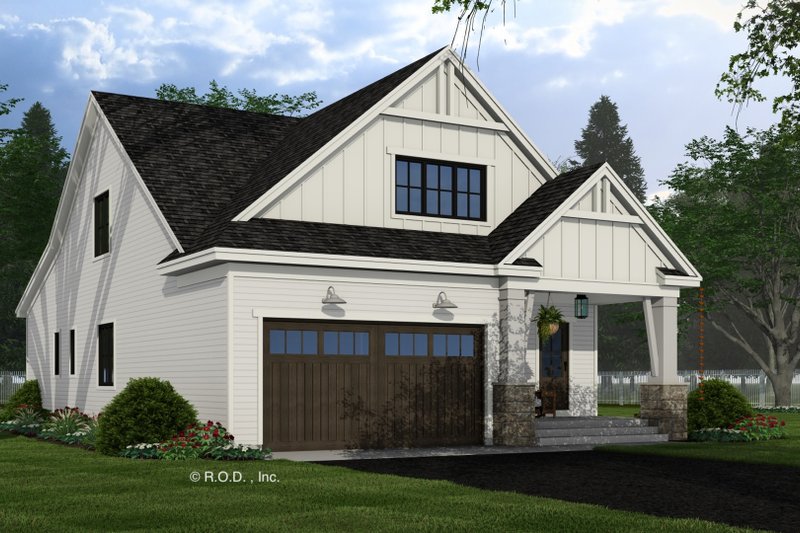 House Design - Exterior - Front Elevation 5 for Farmhouse House Plan #51-1290 - 4 bed, 4 bath
