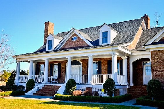 Front View - 3300 square foot Country home