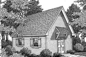 House Blueprint - Traditional Exterior - Front Elevation Plan #41-102