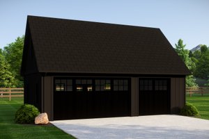 Cottage Exterior - Front Elevation Plan #1064-291