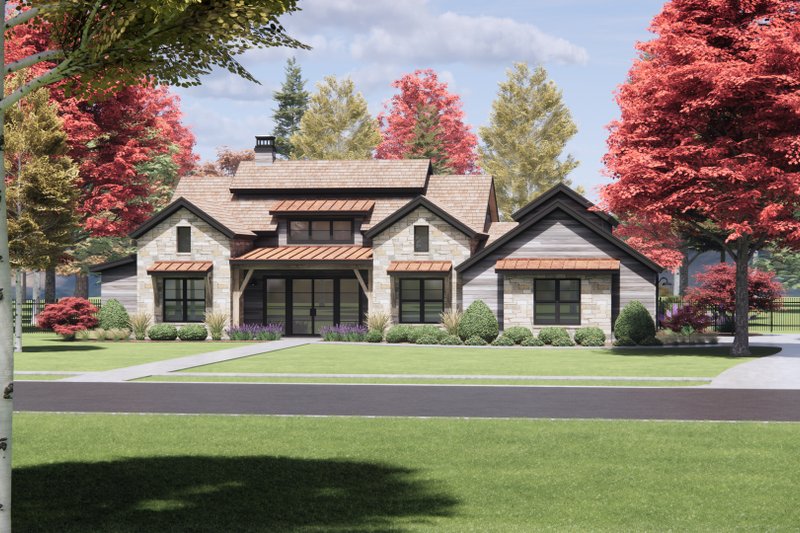 House Plan Design - Exterior - Front Elevation 6 for Country House Plan #1096-86 - 4 bed, 3.5 bath