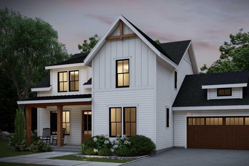 Architectural House Design - Exterior - Front Elevation 3 for Farmhouse House Plan #461-107 - 4 bed, 3 bath