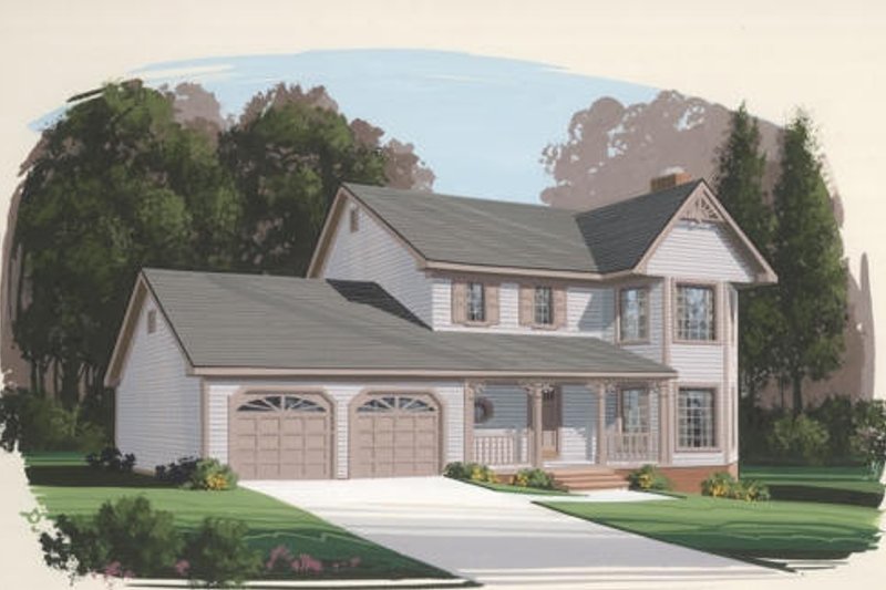 Dream House Plan - Country Exterior - Front Elevation Plan #56-126