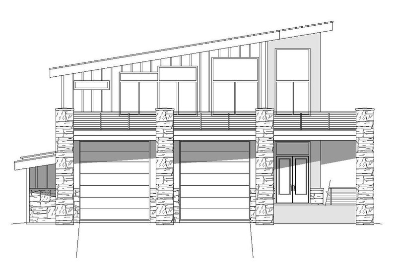 Dream House Plan - Exterior - Front Elevation 3 for Country House Plan #932-99 - 1 bed, 1 bath