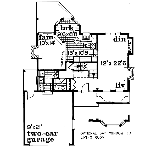 Traditional Floor Plan - Main Floor Plan #47-407