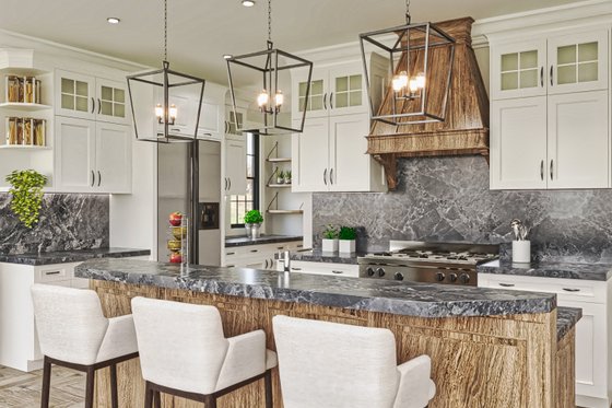 Interior - Kitchen 1 for Traditional House Plan #54-450 - 5 bed, 4 bath