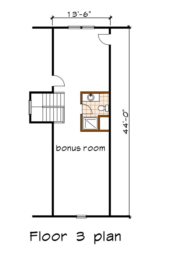 Craftsman Floor Plan - Other Floor Plan #79-346