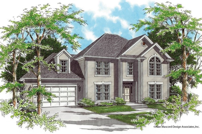 Home Plan - Traditional Exterior - Front Elevation Plan #48-216