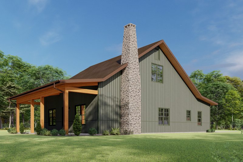 House Blueprint - Exterior - Other Elevation 2 for Farmhouse House Plan #1092-6 - 3 bed, 2.5 bath
