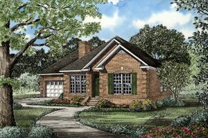Traditional Exterior - Front Elevation Plan #17-1001