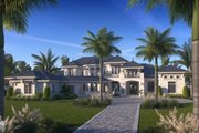 Mediterranean Style House Plan - 5 Beds 6 Baths 7572 Sq/Ft Plan #1083-19 