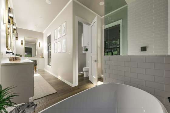Interior - Master Bathroom for Farmhouse House Plan #406-9670 - 3 bed, 2 bath