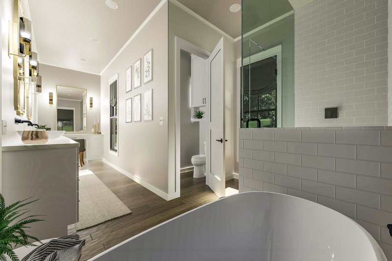 Dream House Plan - Interior - Master Bathroom for Farmhouse House Plan #406-9670 - 3 bed, 2 bath