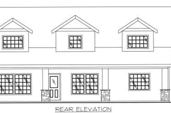 Exterior - Other Elevation for Traditional House Plan #117-566 - 1 bed, 2.5 bath