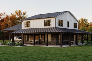 Dream House Plan - Exterior - Front Elevation for Barndominium House Plan #1064-230 - 3 bed, 2.5 bath