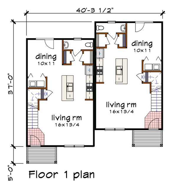 House Blueprint - Craftsman Floor Plan - Main Floor Plan #79-372