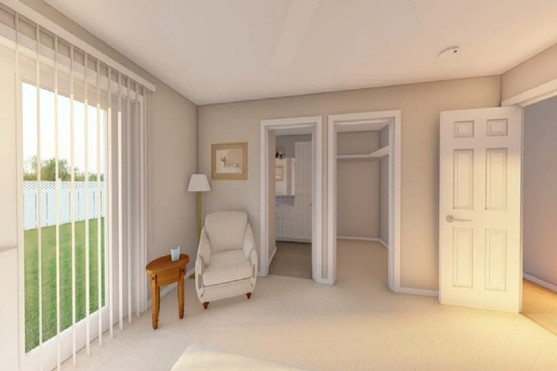 House Blueprint - Interior - Master Bedroom 1 for Farmhouse House Plan #126-253 - 3 bed, 3 bath