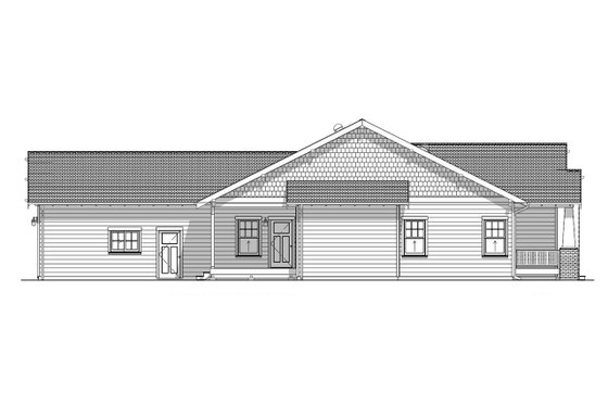 Exterior - Other Elevation for Craftsman House Plan #1099-4 - 3 bed, 2 bath