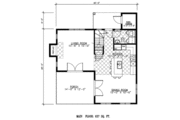 Craftsman Style House Plan - 2 Beds 1.5 Baths 1120 Sq/Ft Plan #138-308 