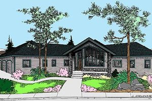 Modern Exterior - Front Elevation Plan #60-652