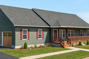 Ranch Exterior - Front Elevation Plan #1115-5